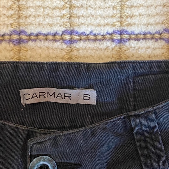 CARMAR DISTRESSED BLACK CARGOS: size 6 (more like 0) - Picture 3 of 6